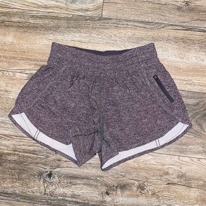 Lululemon Tracker Shorts Lined - size 6 Heather Grey